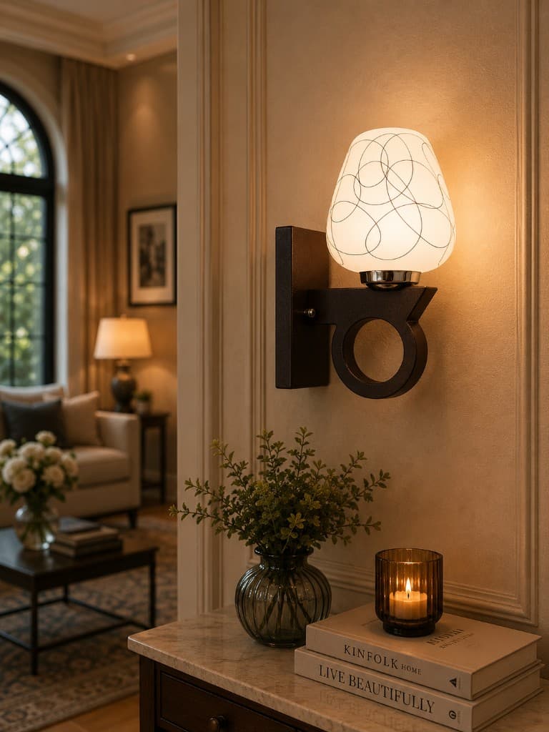 Brightwalls Orb Loop Wall Lamp